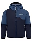 Jack Wolfskin Unisex Kinder Turbulence Hooded Jkt Softshelljacke, Night...