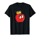 Schönes Apfelgesicht mit Königskrone T-Shirt