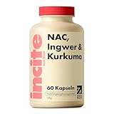 Incite Nutrition NAC Ergänzungsmittel. Hochdosiertes N-Acetylcystein mit...