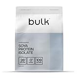 Bulk Soja-Protein Isolat 90, Veganes Eiweißpulver, 1 kg, 33 Portionen,...