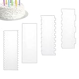 Dgayaeic Glätter für Kuchen und Torten, 4-teiliges Set aus...