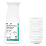 Kotztüte 50 Stück mit Verschlussring | Blickdichte Einweg Spuckbeutel...