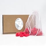 Florex Schafmilchseife in Herz-Form – 50 Stück Mini-Gästeseifen –...