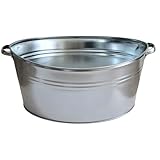 Storm's Gartenzaubereien Zinkwanne oval groß - wasserdicht oval 40 Liter...
