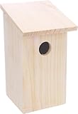 Flamingo Bizi Nistkasten aus Holz - Natürliches Design, 14,5 x 15,5 x 26...
