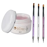 Sun Garden Nails UV Fiberglas Gel Rosa-Klar Aufbaugel 30 ml mit Designer...