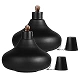 Générique Set mit 2 Tischfackeln aus Metall, Ölfackel aus Edelstahl |...