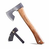 Meleg Otthon Axt Survival,36cm Axt Holz spalten,Handgeschmiedete Wikinger...