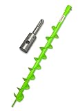 WERHE Erdbohrer-Set Ø80mm, 80cm lang mit SDS Plus Adapter – Mit normaler...