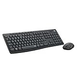 Logitech MK295 kabelloses Tastatur-Maus-Set mit SilentTouch-Technologie,...