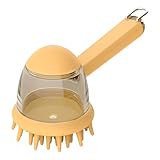 Hundewaschbürste – 18 x 7,5 x 8,5 cm Hunde-Reinigungsbürste,...