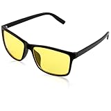 Vidsmow Nachtsichtbrille für Männer Frauen, Klassischer Quadratischer...