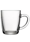 Pasabahce 55531 – Trinkgläser, Teeglas Mit Henkel Basic, 340 ml, 6er Set