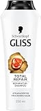 Gliss Shampoo Total Repair (250 ml), Haarshampoo mit flüssigem Keratin &...
