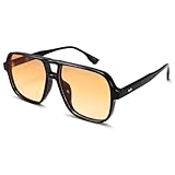 COASION Retro Sonnenbrille für Damen Herren 70er Jahre Vintage Rechteckige...