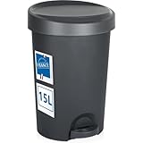 Stimo Tretmülleimer 15L aus Kunststoff Mülleimer mit Pedal Abfalleimer...