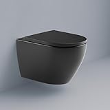 SANFINO® Wand WC Spülrandlos mit 360° Tornado-Spülung I Keramik Hänge...