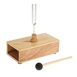 Stimmgabel Set 440HZ mit Resonanzbox aus Holz und Hammerkugel für...