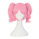 MapofBeauty Lolita rosa kurze gerade geheftet auf Pferdeschwanz Cosplay...