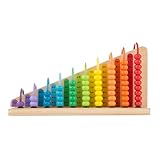 Melissa & Doug Abakus: Lernspielzeug - Abakus mit 55 bunten Perlen und 2...