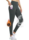 BALEAF Damen Thermo Leggings Wasserabweisend Hose Winter Laufhose Sporthose...