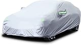 LOETAD Autoabdeckung Wasserdicht Auto Abdeckplane 470x180x150cm UV-Schutz...