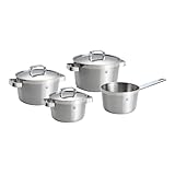 BK Conical Profi 18/10 Edelstahl-Kochgeschirrset mit 4 Teilen,...