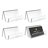 WZHHDM Visitenkartenhalter, 4 Stück Ständer für Visitenkarten 9x6cm...