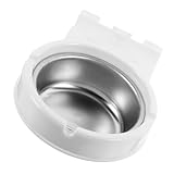 POPETPOP Wandmontierter Edelstahl Aschenbecher Weiß Wandhängender...