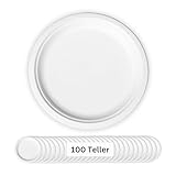 LINARIO® Grillteller - Aus Zuckerrohr ohne Plastik - Umweltfreundlich und...