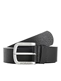 Herren Jack & Jones Ledergürtel JACHARRY Belt Leder Optik Gürtel mit Logo...