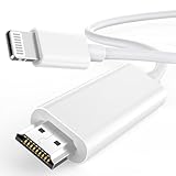[Apple MFi-Zertifiziert] Lightning auf HDMI-Kabel für iPhone auf TV, 1080P...