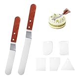 Hauojaus 2 Stück Tortenmesser Winkelpalette Edelstahl Set, Tortenspachtel...
