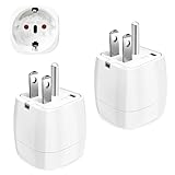 ZUOQIANG Reiseadapter USA, 2 Stück USA Adapter Steckdose Typ B, Adapter...