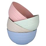 WANBY Leichte Kunststoffschalen Schalen Unbreakable Abendessen Schalenset...