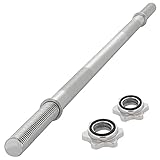 MAXXIVA Hantelstange 120 cm Langhantelstange Krafttraining Zugstange silber...