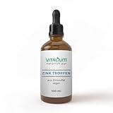 Zink-Tropfen - 100ml - 15mg Zinc pro Tagesdosis - Premium: Ionisches...