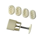 Weißes ABS-Eishaut-Gebäckform-Set mit chinesischen Schrift-Designs für...