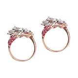 SOIMISS 2St Drachenkopf ring Fingerring Moderinge für Herren Glitzerring...