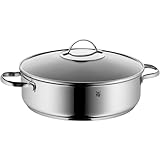 WMF Schmorpfanne 28cm Induktion, Schmortopf mit Deckel 5l, Cromargan...