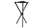 Walkstool - Modell Basic - Schwarz - 3-Beiniger Klapphocker aus Aluminium -...