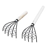 Generchin Kleiner Nagelrechen mit Netzbeutel, Kleiner Rechen,...