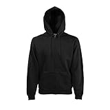 Fruit of the Loom - Hooded Sweat Jacket - Modell 2013 / Black, XXL...