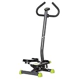 HOMCOM Stepper Fitness Swing Stepper mit LCD-Schirm und Handgriff...