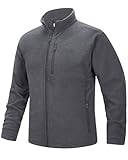33,000ft Herren Fleecejacke Stehkragen Warm Jacke Männer Leichte...