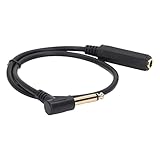 JTLB Audiokabel 0,5 M 1/4 Zoll Mono Rechtwinklig 6,35 Mm Stecker auf Buchse...