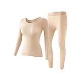 Generisch Damen Ultradünne, Nahtlose Thermounterwäsche, ultraweiches...