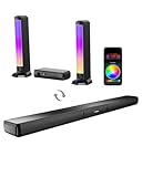 ULTIMEA 5.0ch Soundbar für TV Geräte, Soundbar mit RGB-Beleuchtung für...