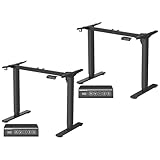 VASAGLE Höhenverstellbarer Schreibtisch elektrisch, 2er Set, Tischgestell,...