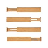 TARUNMO Schubladentrenner Verstellbar 43-55Cm, Schubladenteiler Für...